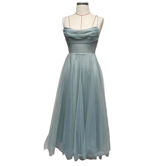 Hello Molly Dresses & Skirts - Hello Molly Womens Size 4 Sage Tulle Signal My Way Midi Dress